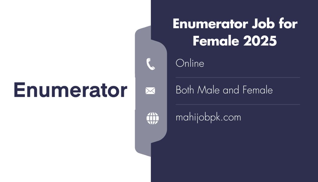 Enumerator Job for Female 2025