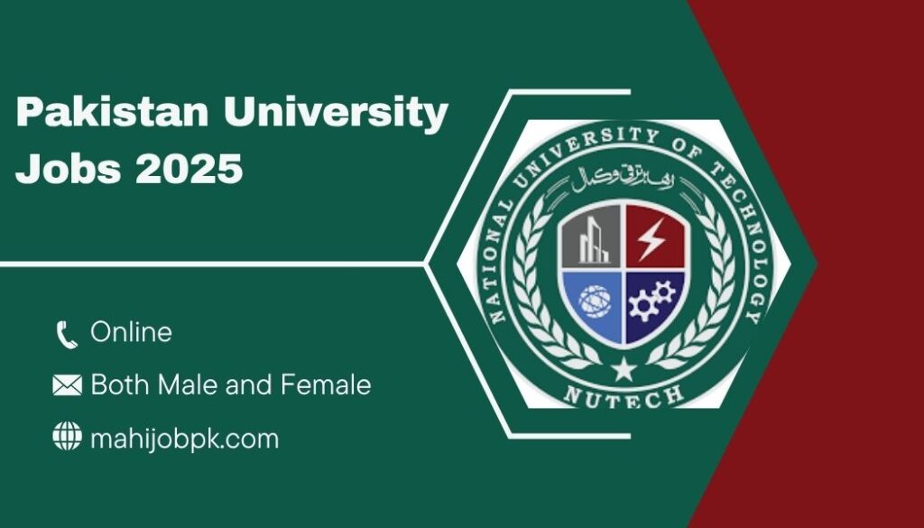 Pakistan University Jobs 2025