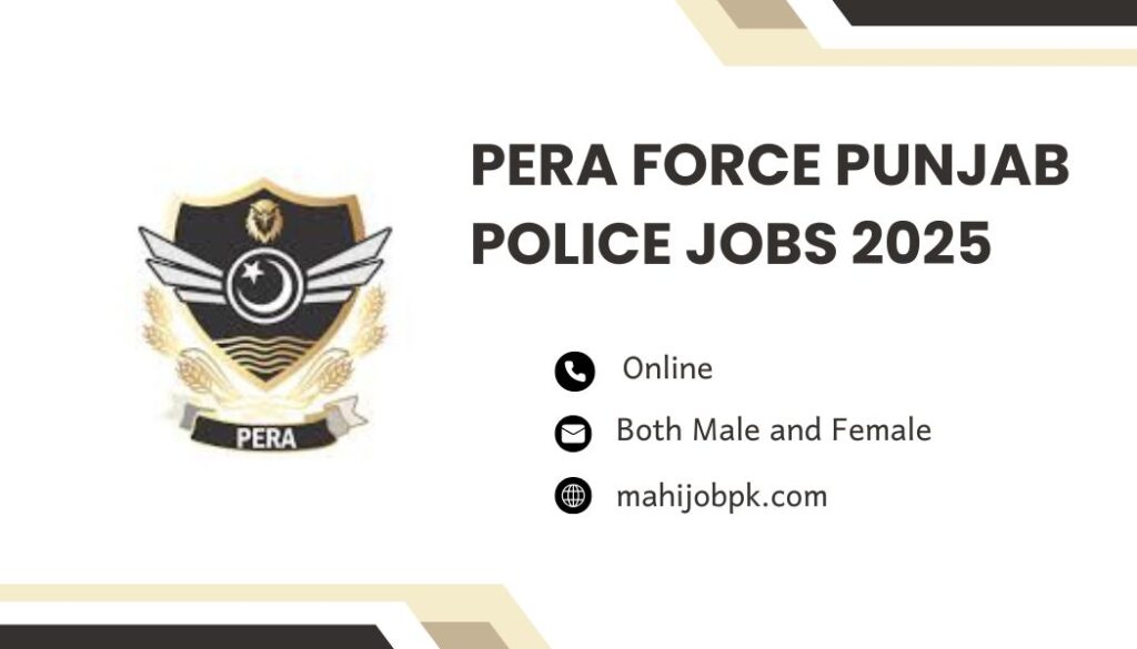 Pera Force Punjab Police Jobs 2025