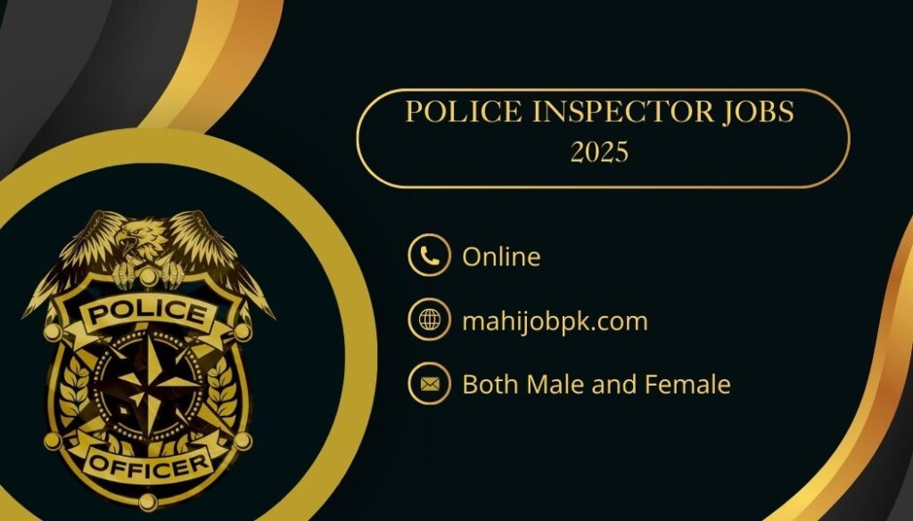 Police Inspector Jobs 2025